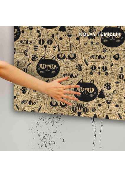 Kedi Köpek Komik Tasarımlı Dekoratif Kapı Önü Paspas, Dış Mekan/ev Içi/banyo/mutfak/yatak Odası/giriş Paspasları