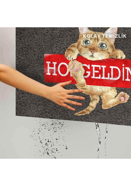 Kedi Köpek Komik Tasarımlı Dekoratif Kapı Önü Paspas, Dış Mekan/ev Içi/banyo/mutfak/yatak Odası/giriş Paspasları