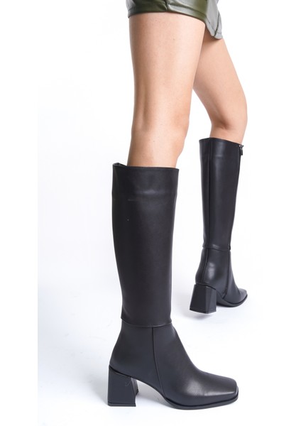 Kadın Günlük Fermuarlı Klasik Çizme UN001-0122/SYH Cilt/37 fırsatları