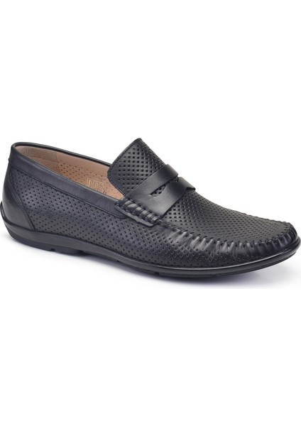 Siyah Yazlık Loafer Erkek Ayakkabı -32051-