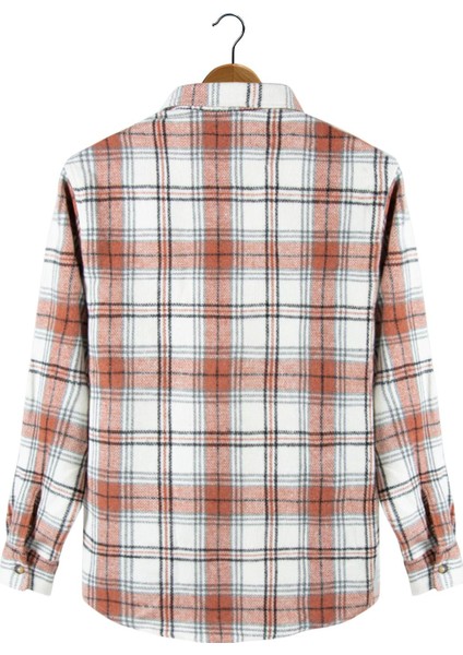 Turuncu Regular Kalıp Gömlek Yaka Ekoseli Oduncu Gömlek TRP23K-MDL02-041223 indirimleri