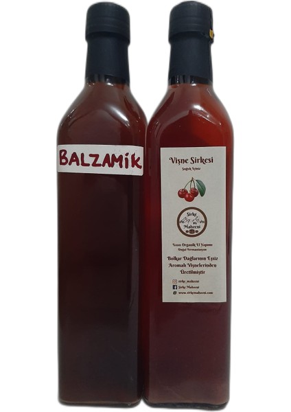 Balzamik Sirke-Vişne Sirkesi 500 ML2Lİ Paket