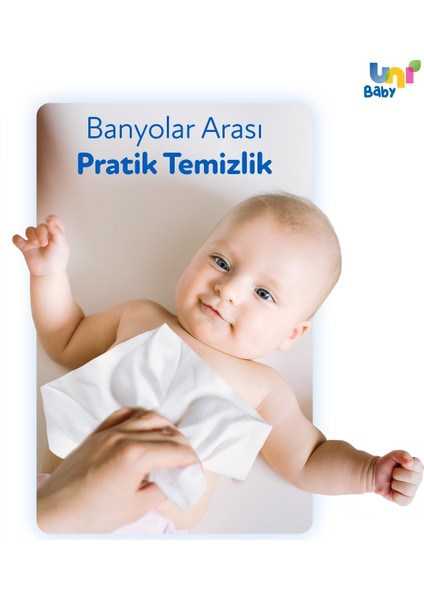 Uni Baby Vücut Temizleme Havlusu XXL / Islak Mendil