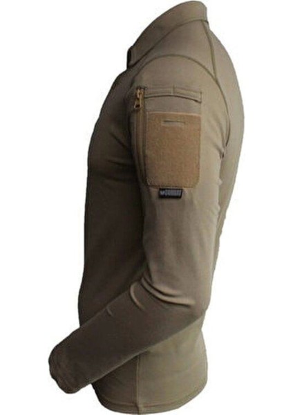 Tactical T-Shirt Uzun Kol Bej