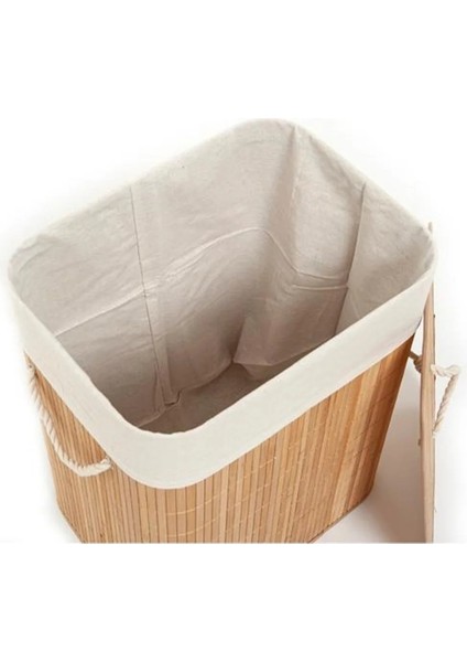 Bambu Dikdörtgen Çamaşır Sepeti - 60 Lt indirimleri