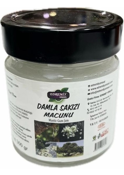 Edremit Yöresel Damla Sakızı Macun 300 Gr.