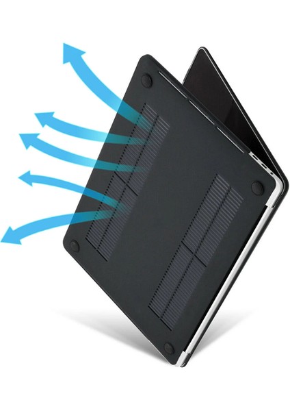 Macbook Pro 13 A1706 A1708 Uyumlu Koruma Kılıfı Mat Doku Hardcase Kapak