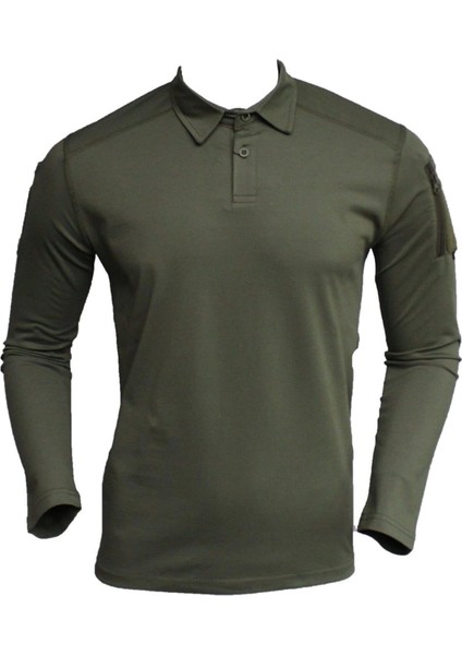 Tactical T-Shirt Uzun Kol Haki