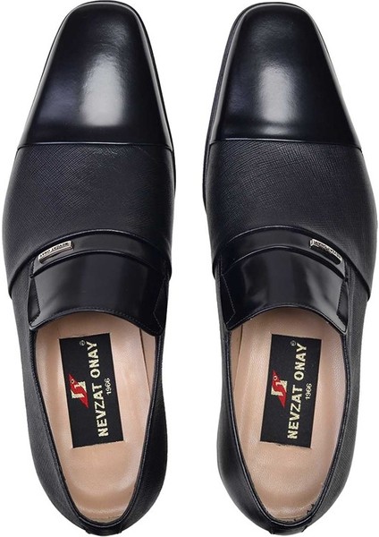 Siyah Klasik Loafer Erkek Ayakkabı -11834-