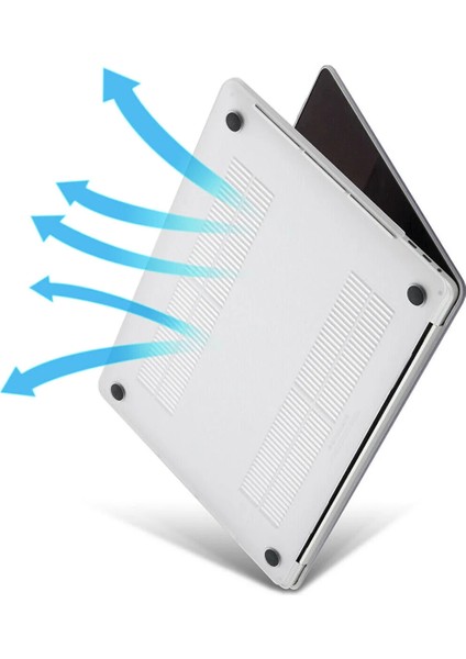 Macbook Pro 13 A2686 M2 Işlemcili Uyumlu Koruma Kılıf Mat Doku Hardcase Kapak