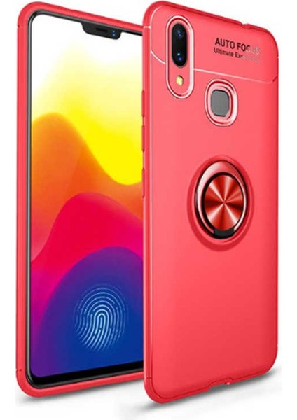 Samsung Galaxy M20 Kılıf Ravel Yüzüklü Standlı Silikon Kapak