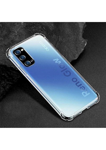 Oppo Reno 4 Kılıf Nitro Anti Shock Darbe Emici Silikon Kapak