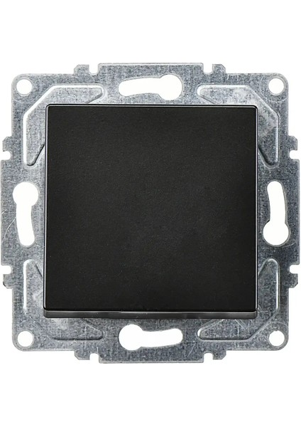 Eqona Radius Neoline Anahtar (klipsli), Metalik Siyah (Mekanizma + TuşKapak)