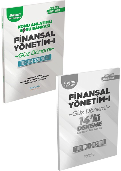 Açıköğretim 2024 Güz Dönemi Finansal Yönetim 1 Konu Anlatımlı - Soru Bankası - Deneme