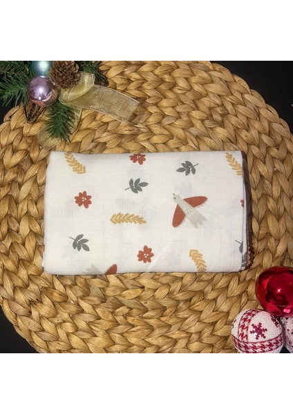 Miniworld Bebek Müslin Örtü Tek Kat Çok Amaçlı 80X80 cm (Çiçek)