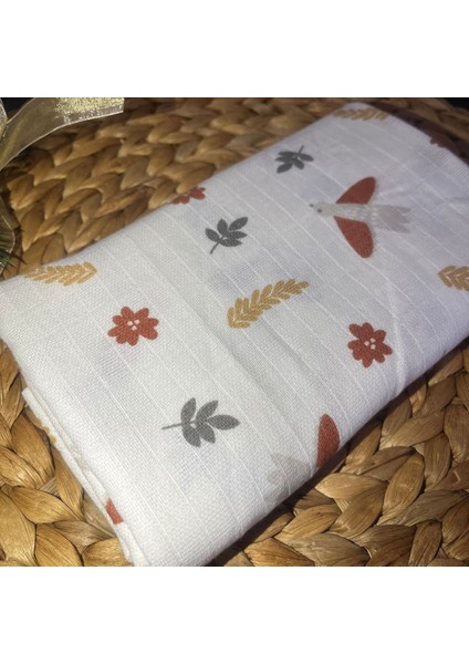 Miniworld Bebek Müslin Örtü Tek Kat Çok Amaçlı 80X80 cm (Çiçek)