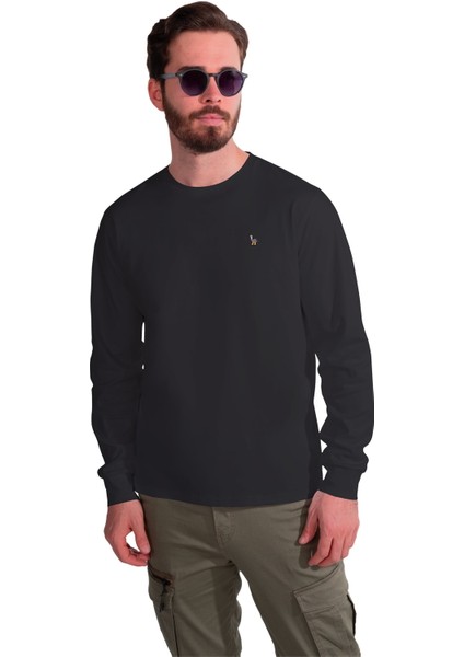 Merserize Uzun Kollu Interlok T-Shirt