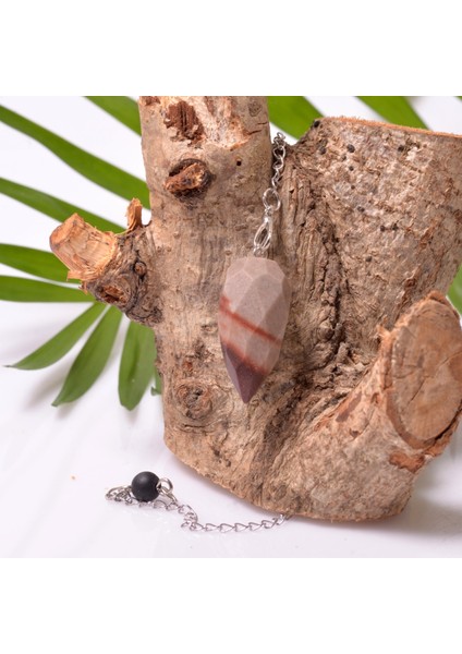 Faset Kesim Jasper Taşı Pandül ( Shiva Lingam ) - Sarkaç fiyatları