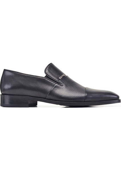 Siyah Klasik Loafer Neolit Erkek Ayakkabı -12409-