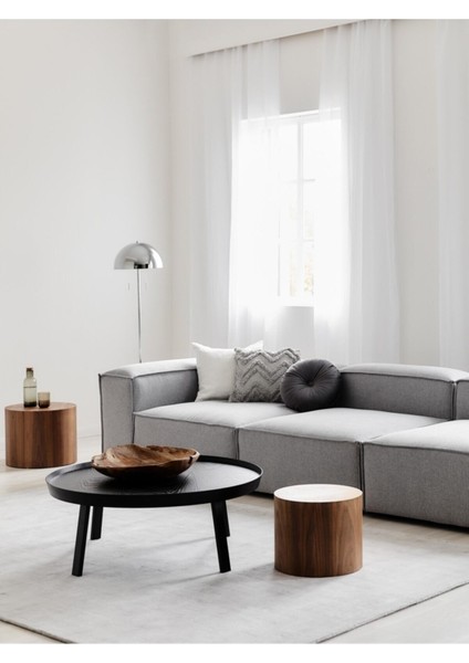 Mode Soft Üçlü Kanepe Koltuk 3 Modül Gri Keten Kumaş(Dairenize Teslim)