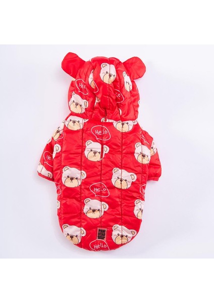 Kırmızı Teddy Peluşlu Su Itici Orta-Büyük Irk Köpek Yağmurluğu fiyatları