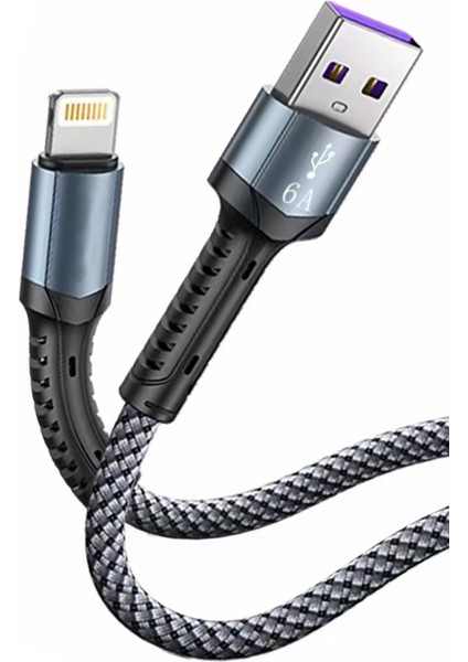 Apple Iphone 12 Pro Şarj Kablosu Lightning 6A Turco Hızlı Şarj