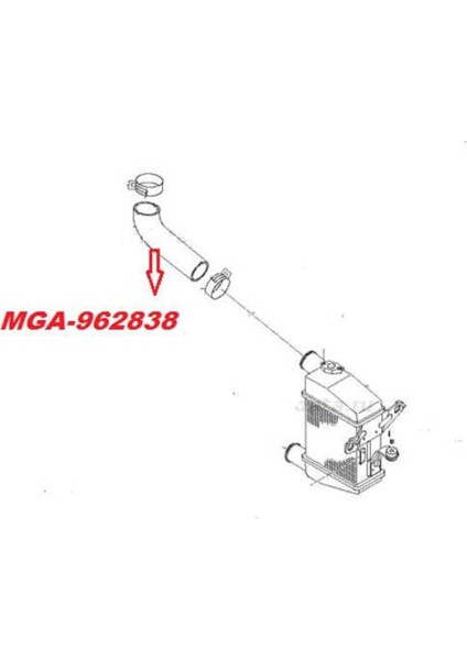 Mga 962838 962838 Turbo Hortumu Üst Getz 06- 1.5 Crdı 4 Cyl