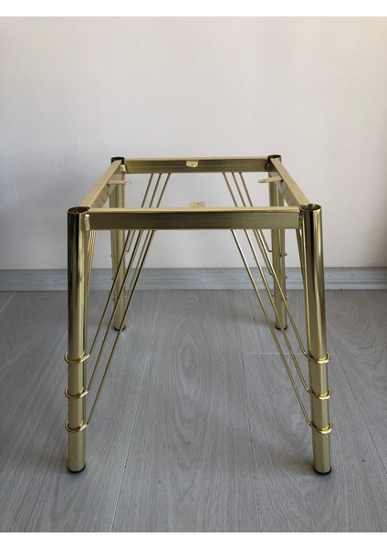 Metal, 40 cm Gold Kaplama Sandalye Ayağı (2 Adet)
