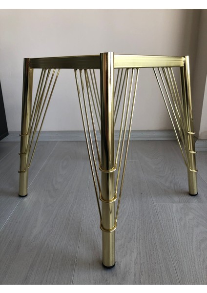 Metal, 40 cm Gold Kaplama Sandalye Ayağı (2 Adet) fırsatları