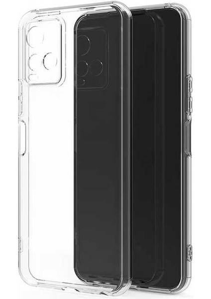 Vivo Y21S Kılıf Şeffaf Ince Esnek Silikon Kılıf Zipax-Süper