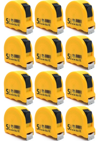 Şerit Metre 5X25 1 Paket ( 12 Adet )