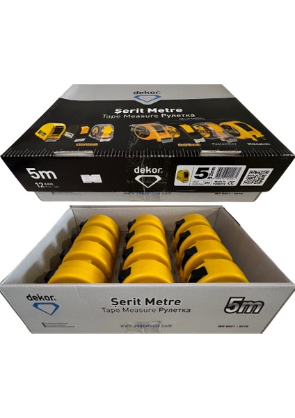 Şerit Metre 5X25 1 Paket ( 12 Adet )