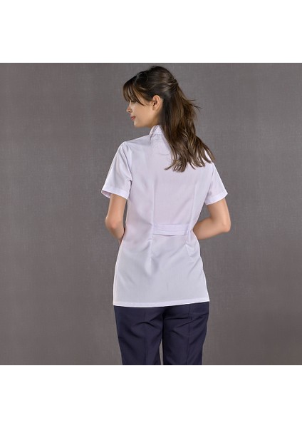 Kadın Hakim Yaka Kısa Kol Kısa Önlük Hemşire Eczacı Öğretmen Doktor Alpaka Kumaş fiyatları