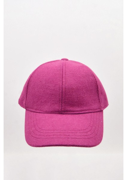 Kadın Fuşya Yünlü Kışlık Beyzbol Kep Şapka modelleri