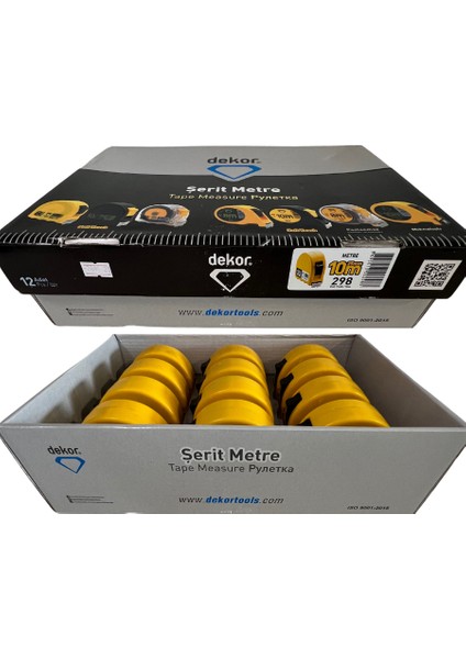 Şerit Metre 10X25 1 Paket ( 12 Adet ) fiyatları