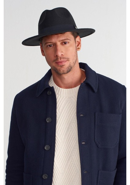 Erkek Büyük Beden 60CM Siyah Fedora Şapka fiyatları