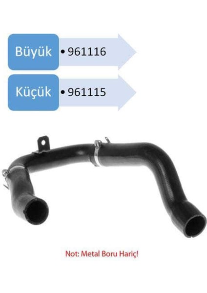 961116 961116 Turbo Hortumu Linea 07- 1.3 Jtd Büyük