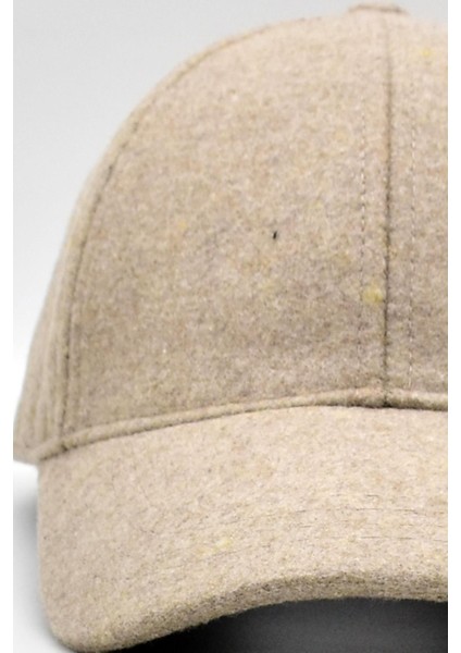 Erkek Beyzbol Şapkası Yün Kışlık Kep-Bej modelleri