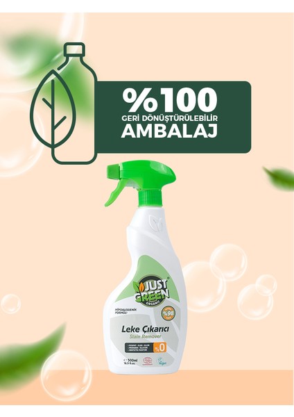 Just Green Organic 3'lü Leke Çıkarıcı 3X500ML