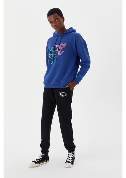 Erkek Sweatshirt Kapüşonlu Mavi M500229 fiyatları