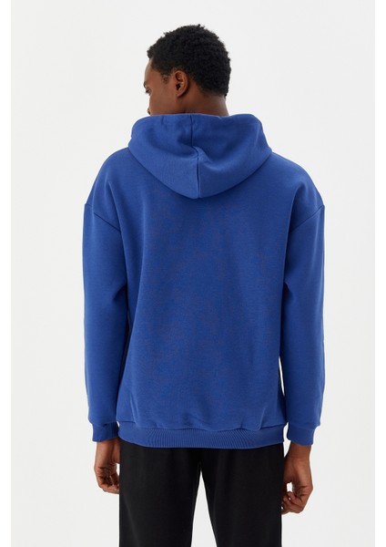 Erkek Sweatshirt Kapüşonlu Mavi M500229 indirimleri