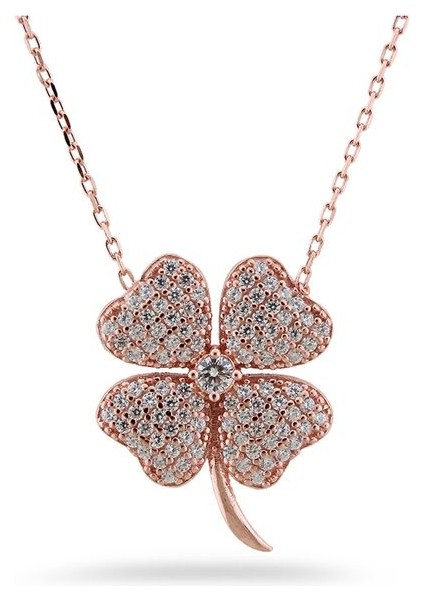 925 Ayar Rose Kaplamalı Beyaz Taşlı Minimal Papatya Gümüş Küpe