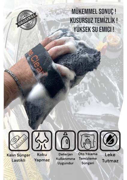 Lastikli Mikrofiber Kaplı Oto Yıkama Temizleme Süngeri Ekstra Köpürtme Yüksek Emici Araba Süngeri modelleri