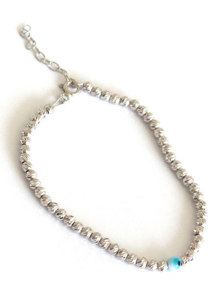 925 Ayar Nazar Göz Dorika Taşlı Rose Kaplamalı Gümüş Bileklik modelleri