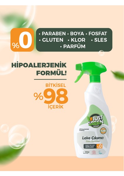 Just Green Organic 2'li Leke Çıkarıcı 2X500ML