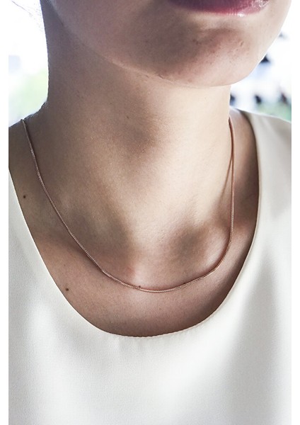 925 Ayar Rodyum Kaplamalı Italyan Zincir Gümüş Kolye indirimleri