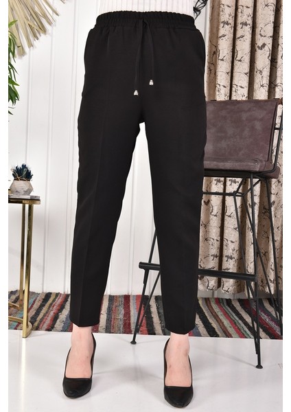 2006 Bycoolest Butik Double Kumaş Dar Paça Beli Lastkli Kumaş Pantolon fırsatları