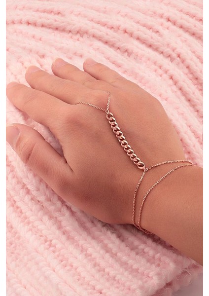 925 Ayar Rose Kaplama Zincir Gümüş Şahmeran fiyatları