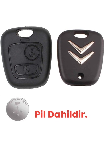 Citroen C1 C2 C3 C4 C5 Saxo Berlingo Xsara Picasso Yale Uç Ile Uyumlu Anahtar Kumanda Kabı