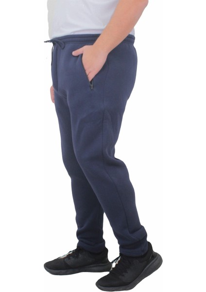 Büyük Beden Fermuarlı Eşofman Altı 3ip 11517 Indıgo fırsatları